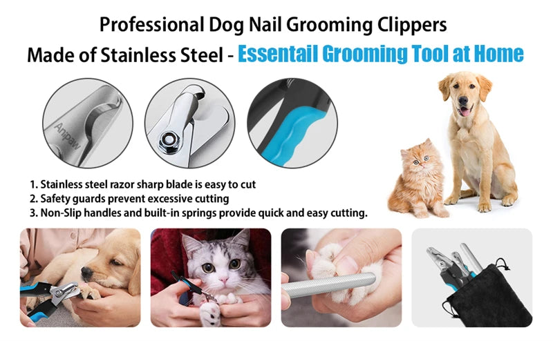 Professional Safety Pet Nail Clipper with Protective Guard