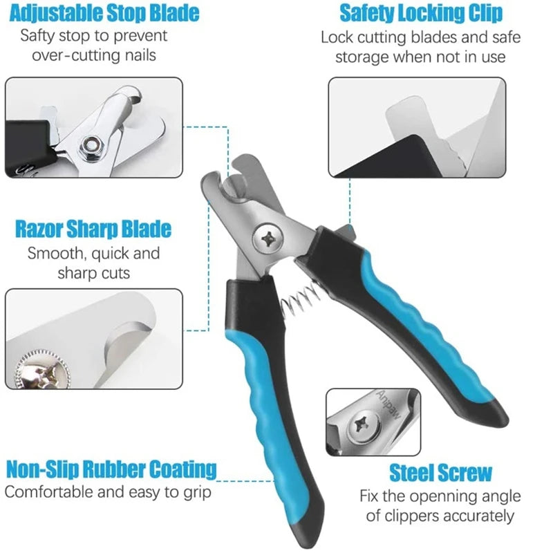 Professional Safety Pet Nail Clipper with Protective Guard