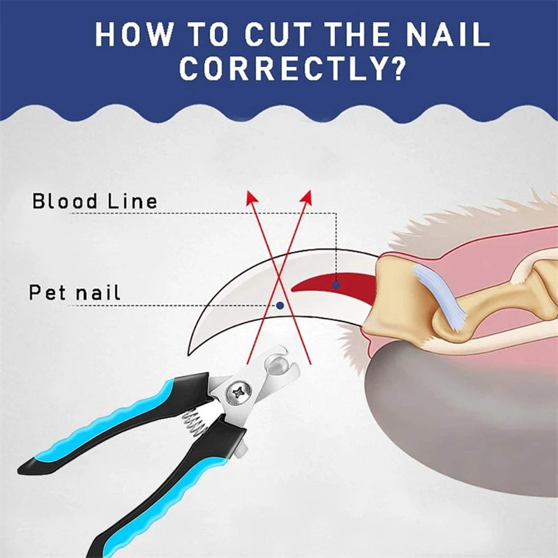 Professional Safety Pet Nail Clipper with Protective Guard