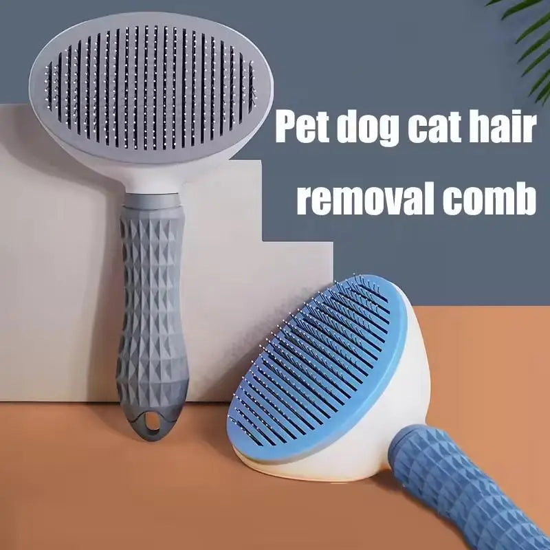 PetBloom Pro: One-Click Self-Cleaning Grooming Brush for Pets