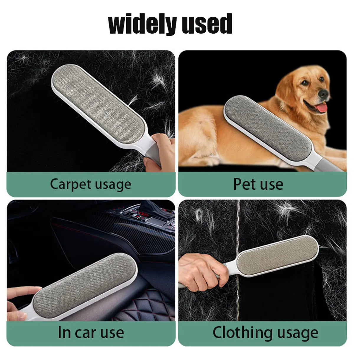Double-Sided Reusable Pet Hair & Lint Remover