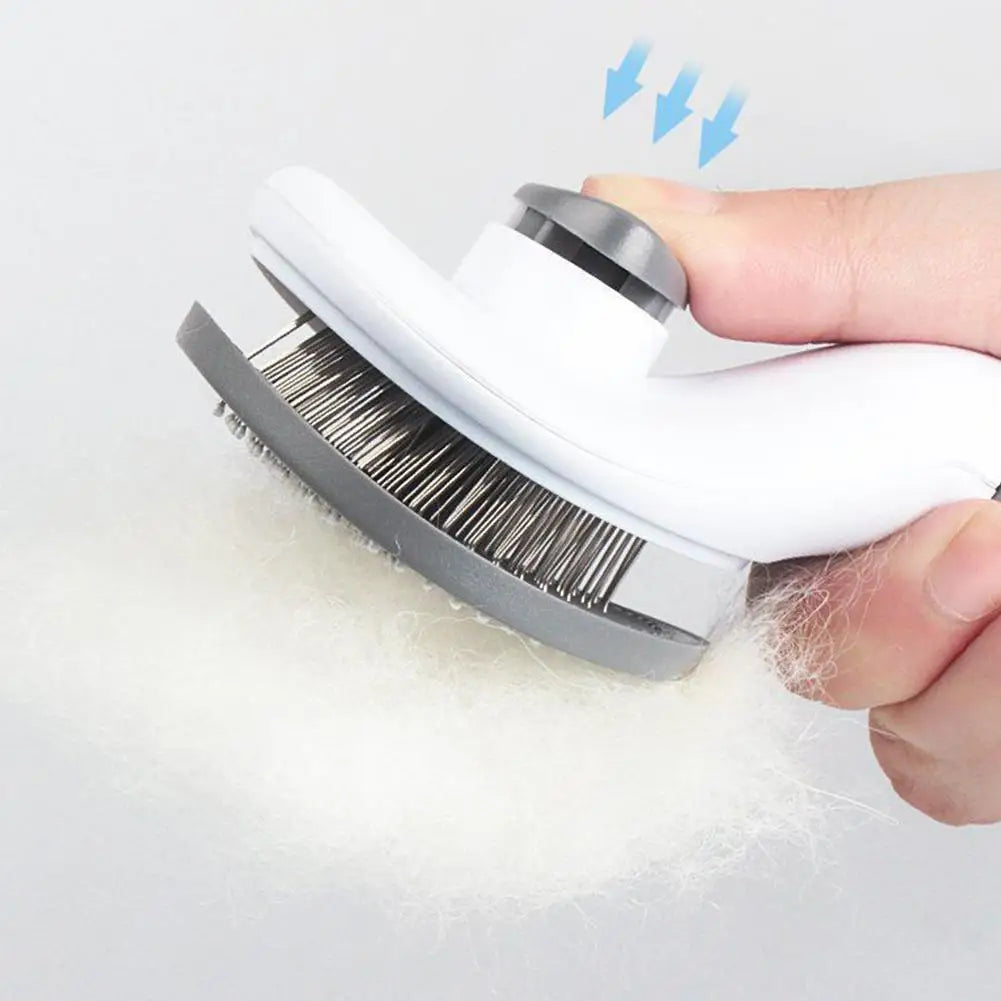 PetBloom Pro: One-Click Self-Cleaning Grooming Brush for Pets