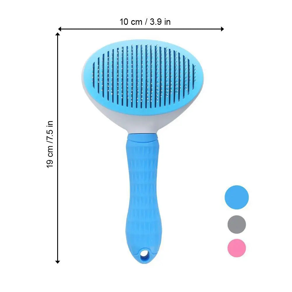 PetBloom Pro: One-Click Self-Cleaning Grooming Brush for Pets