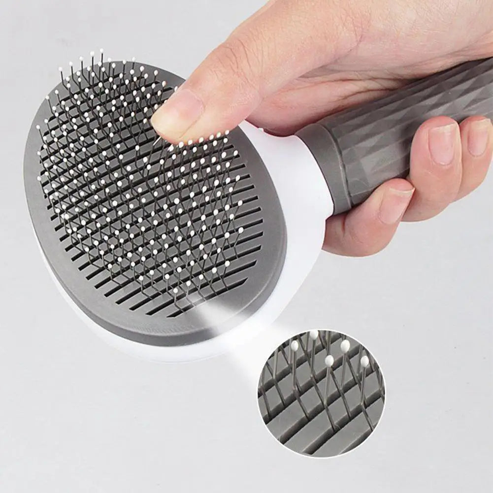 PetBloom Pro: One-Click Self-Cleaning Grooming Brush for Pets