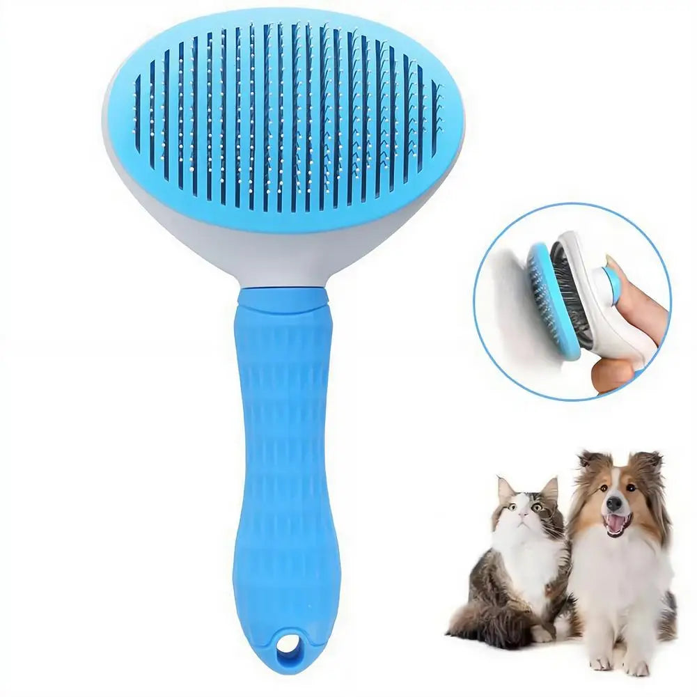 PetBloom Pro: One-Click Self-Cleaning Grooming Brush for Pets