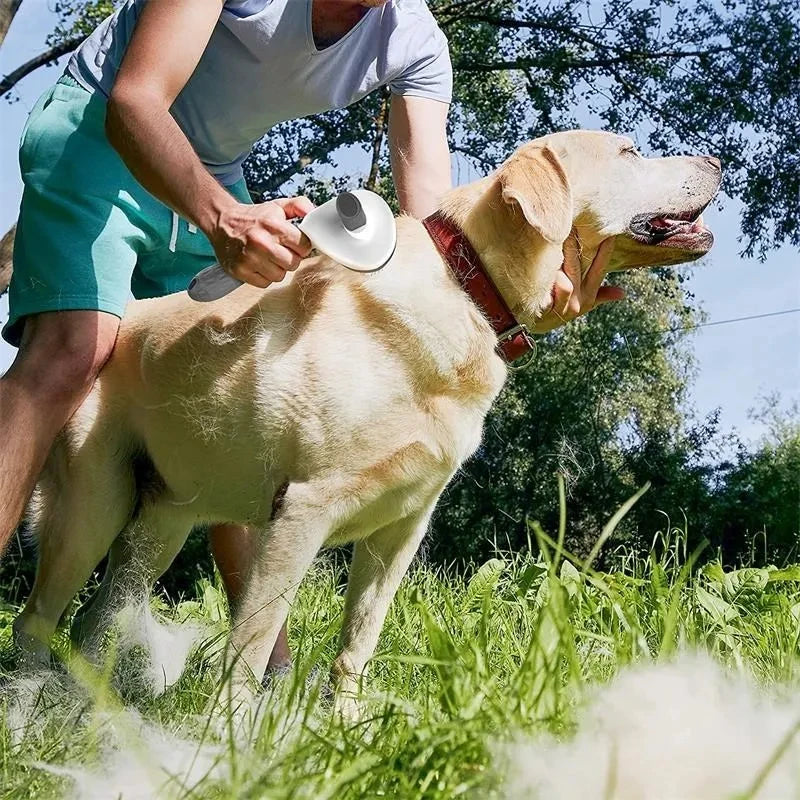 Ergonomic Pet Grooming Comb for Tangle-Free Fur
