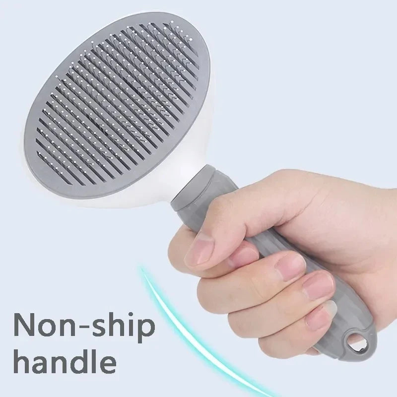 Ergonomic Pet Grooming Comb for Tangle-Free Fur