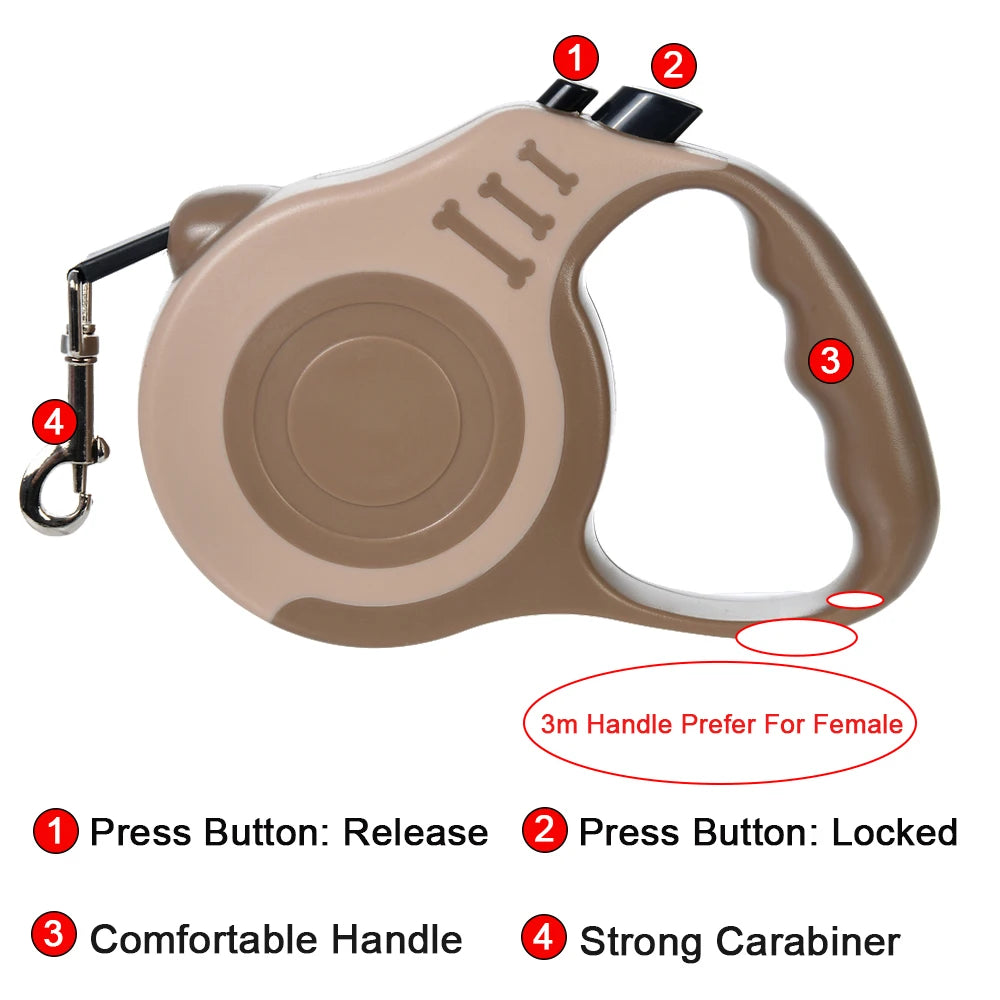 Premium Automatic Retractable Dog & Cat Leash