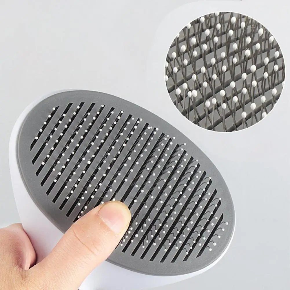 PetBloom Pro: One-Click Self-Cleaning Grooming Brush for Pets