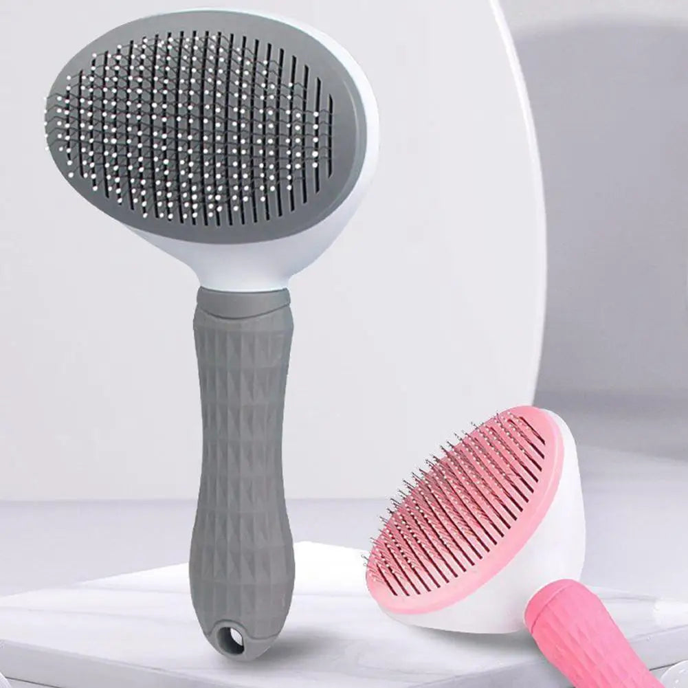 PetBloom Pro: One-Click Self-Cleaning Grooming Brush for Pets