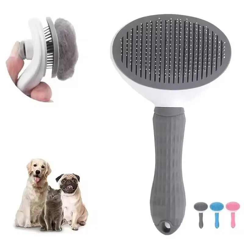PetBloom Pro: One-Click Self-Cleaning Grooming Brush for Pets